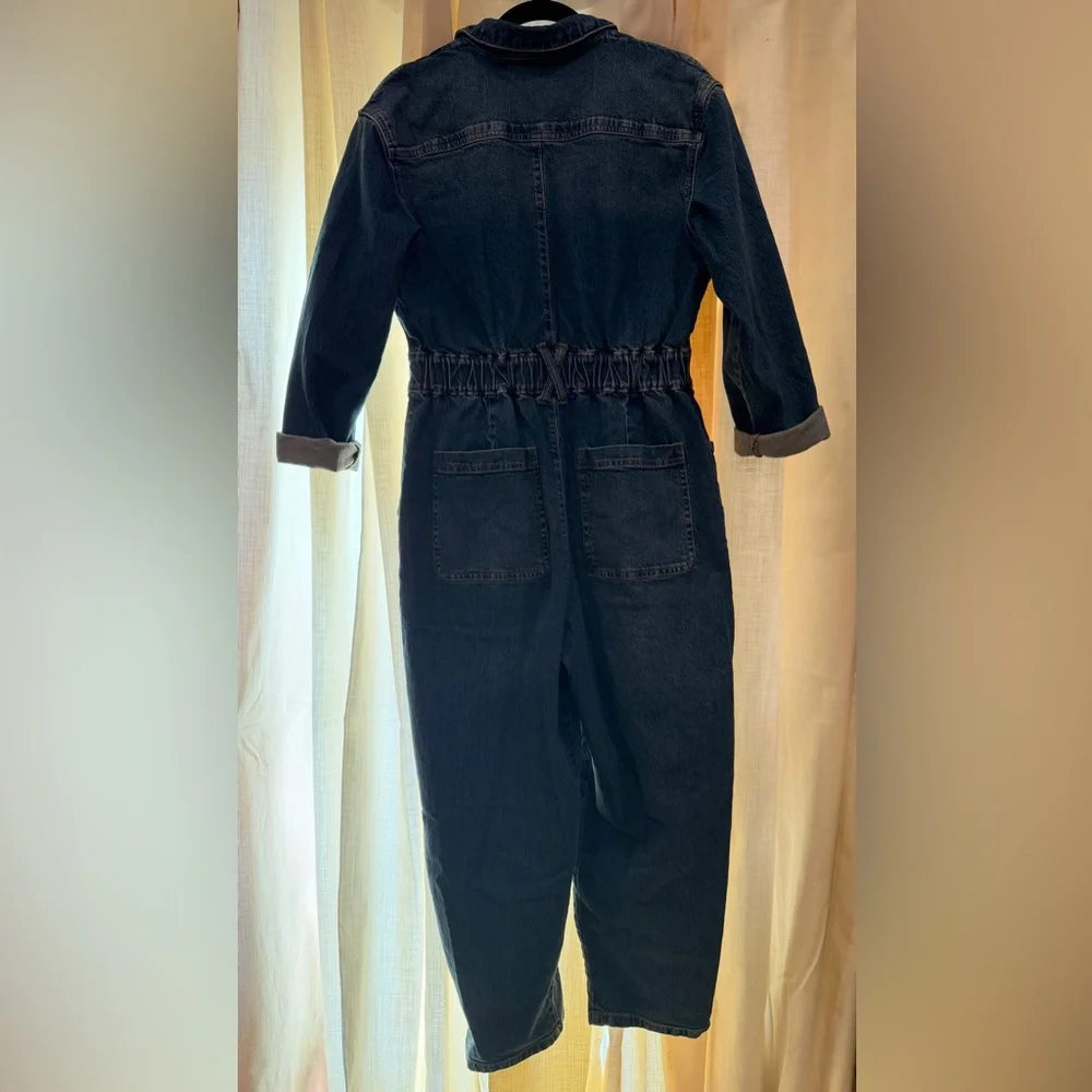 Universal Thread Women's Classic Blue Denim Overalls - Picture 5 of 8